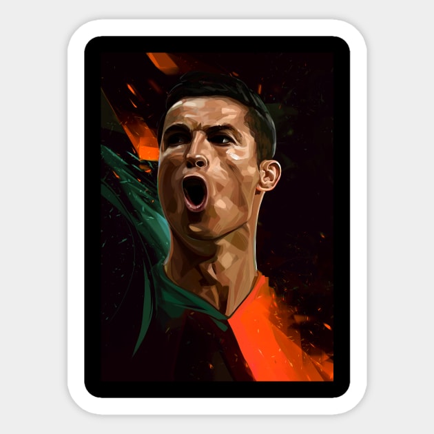 Cristiano Sticker by dmitryb1